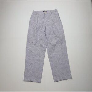 Vintage 70s 80s Ralph Lauren Mens 30x31 Hickory Striped Wide Leg Chino Pants USA